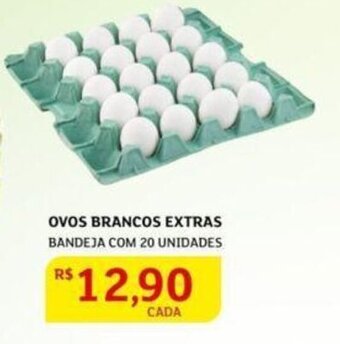 Assaí Atacadista Ovos Brancos Extras 20 unidades oferta