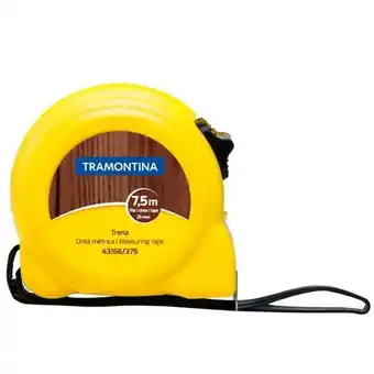 Pão de Açúcar Trena com fita em aço e trava 19mm com 5 metros - trena com fita de aço com 7,5 metros oferta