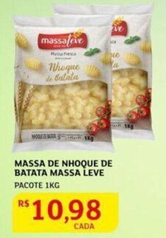 Assaí Atacadista Massa de Nhoque de Batata Massa Leve 1kg oferta