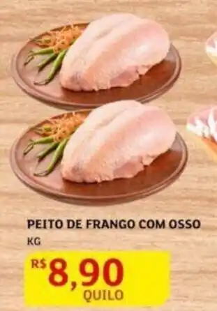 Assaí Atacadista Peito de Frango com Osso 1kg oferta