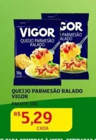 Assaí Atacadista Queijo Parmesão Ralado Vigor 50g oferta
