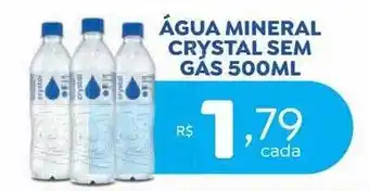 Água mineral crystal sem gás