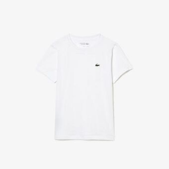 Lacoste Camiseta infantil lacoste sport em mistura de algodão respirável oferta