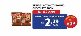 Bebida láctea toddynho chocolate