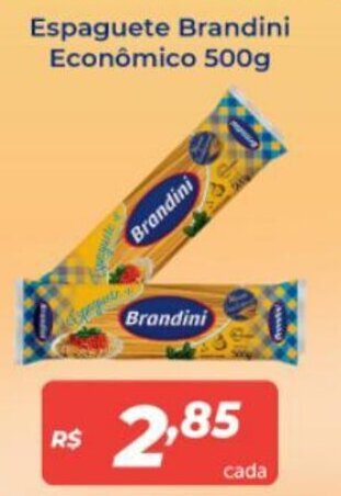 Atakarejo Espaguete Brandini Econômico 500g oferta