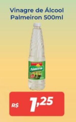 Atakarejo Vinagre de Álcool Palmeiron 500ml oferta
