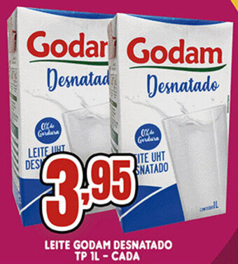 Supermercados Cristal Leite Godam Desnatado Tp 1L cada oferta