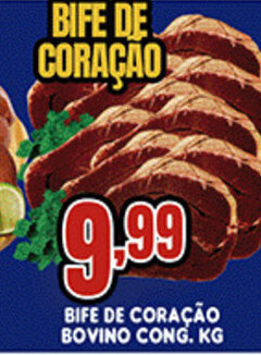 Bife de Coração Bovino cong. 1kg