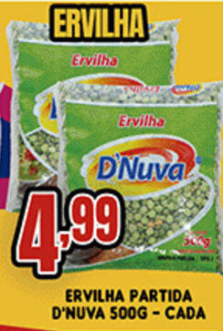 Supermercados Cristal Ervilha Partida D'Nuva 500g cada oferta