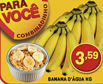 Supermercados Cristal Banana D'Água 1kg oferta
