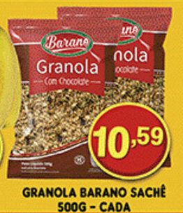 Granola Barano Sachê 500g cada