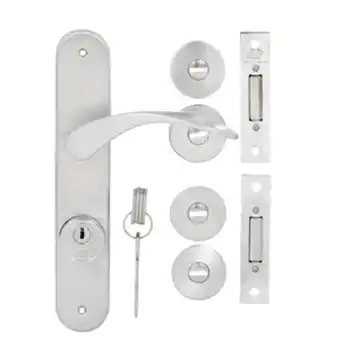 Leroy Merlin Fechadura para porta de entrada acetinado 55mm multiponto trio imab oferta