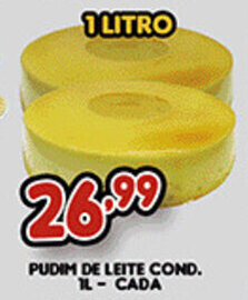 Supermercados Cristal Pudim de Leite Cond. 1L cada oferta