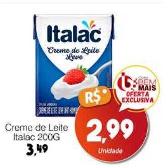 Creme de leite italac