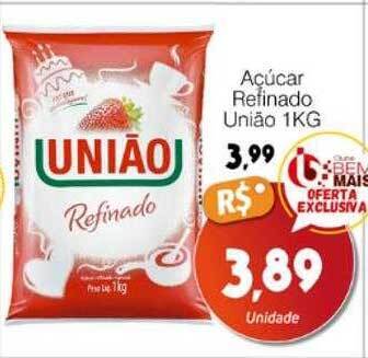 Supermercado Bem Barato Açúcar refinado união oferta