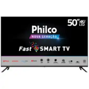 Novo Mundo Smart tv led 50'' philco, ultrahd 4k midiacast hdr10 dolbyaudio wifi - ptv50g70sblsg oferta