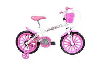 Zema Bicicleta track bike aro 16 pink branco/rosa oferta