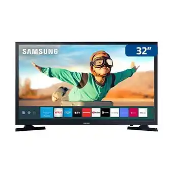 Zema Smart tv 32" samsung hd hdr 32t4300 bivolt preto oferta