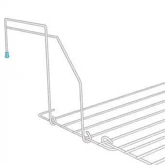Pão de Açúcar Varal portátil em aço flick 50x54cm branco oferta