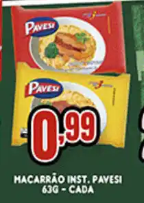 Supermercados Cristal Macarrão Inst. Pavesi 63g cada oferta