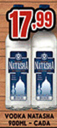 Supermercados Cristal Vodka Natasha 900ml cada oferta