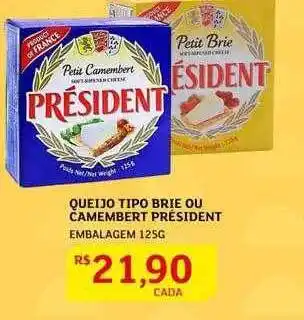 Assaí Atacadista Queijo tipo brie ou camembert président oferta