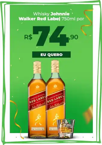 Whisky Johnnie Walker Red Label 750ml