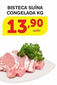 Roldão Bisteca suína congelada kg oferta