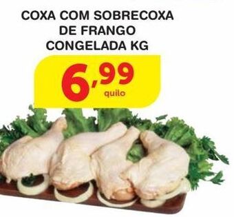 Coxa com sobrecoxa de frango congelada kg