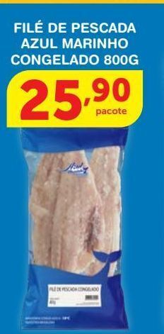 Roldão Filé de pescada azul marinho congelado 800g oferta