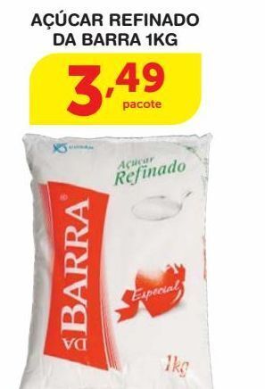 Roldão Açúcar refinado da barra 1kg oferta
