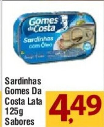 Sardinhas Gomes da Costa lata 125g sabores