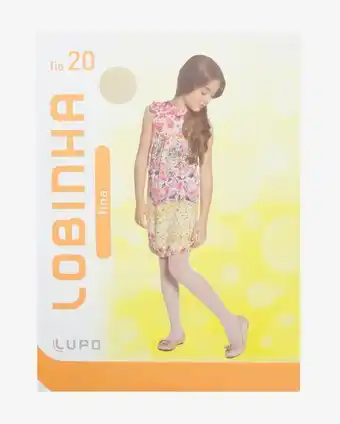 Meia-calça fio 20 lobinha lupo baby - bege escuro