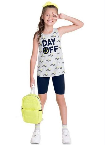 Posthaus Kyly - conjunto infantil feminino mescla oferta
