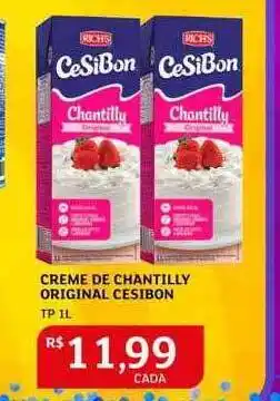 Assaí Atacadista Creme de chantilly original cesibon oferta