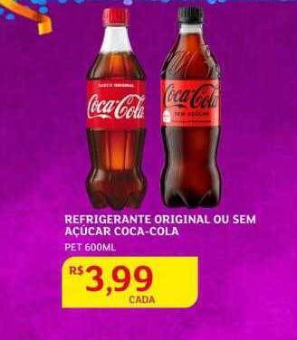 Assaí Atacadista Refrigerante original ou sem açúcar coca-cola oferta