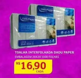 Assaí Atacadista Toalha interfolhada dadu paper oferta