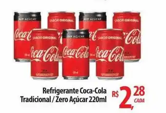 Refrigerante coca-cola tradicional zero açúcar