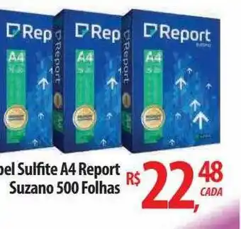 Papel sulfite a4 report suzano 500 folhas