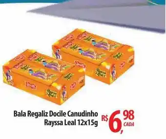 Abevê Supermercados Bala regaliz docile canudinho rayssal leal oferta