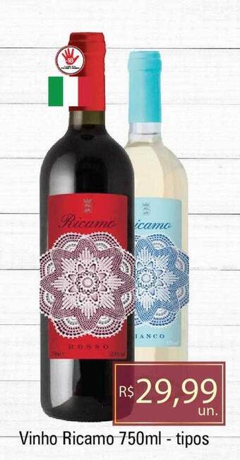 Supermercados Alvorada Vinho ricamo tipos oferta