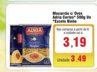 Spani Atacadista Macarrão c ovos adria cortes un exceto ninho oferta