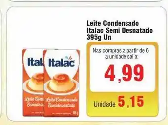 Spani Atacadista Leite condensado italac semi desnatado oferta
