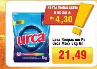 Spani Atacadista Lava roupas em pó urca maxx 5kg un oferta