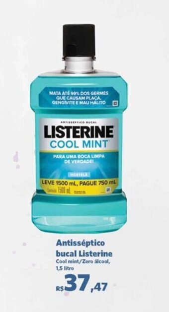 Sam's Club Antisséptico Bucal Listerine 1.5L oferta