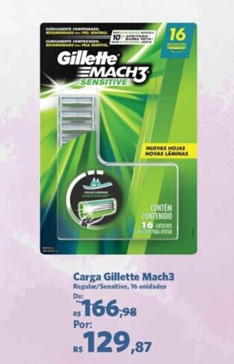 Sam's Club Carga Gillette Mach3 oferta
