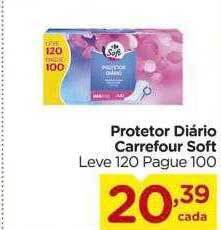 Carrefour Protetor diário carrefour soft oferta