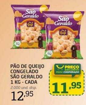 Cooper Pão de queijo congelado são geraldo cada oferta