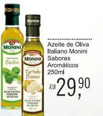 Azeite de oliva italiano monini sabores aromáticos