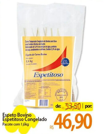 Espeto Bovino Espetitoso Congelado 1.6kg
